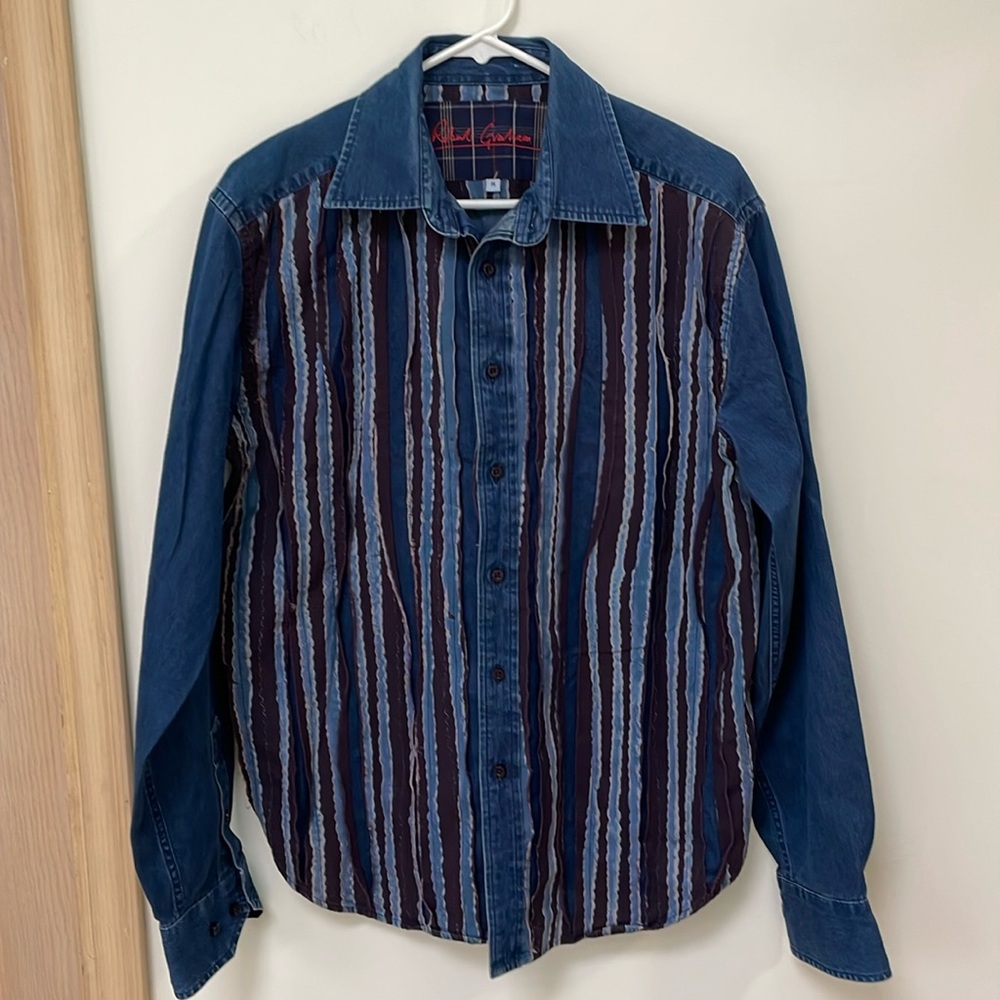 Robert Graham medium shirt flip cuff